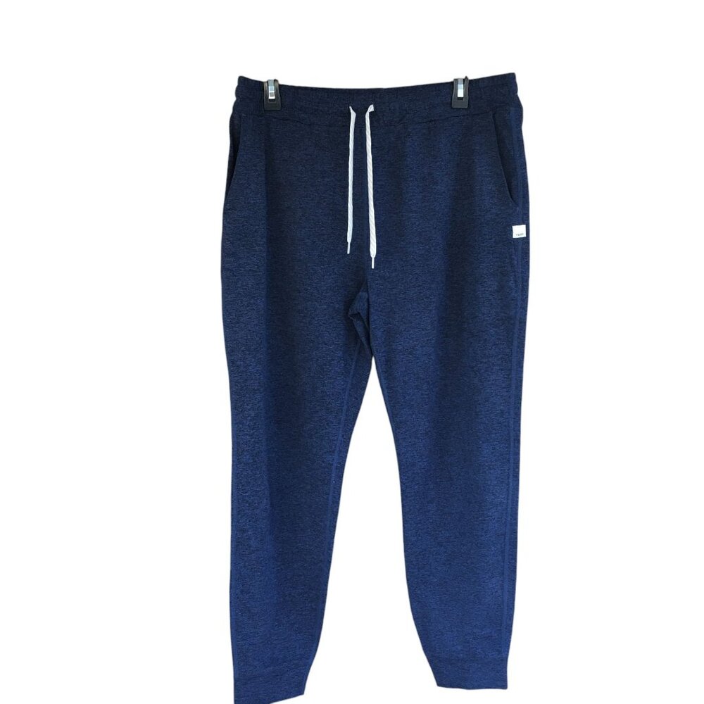 Vuori Performance Joggers Midnight Heather Blue No Size Tag Fits like L/XL